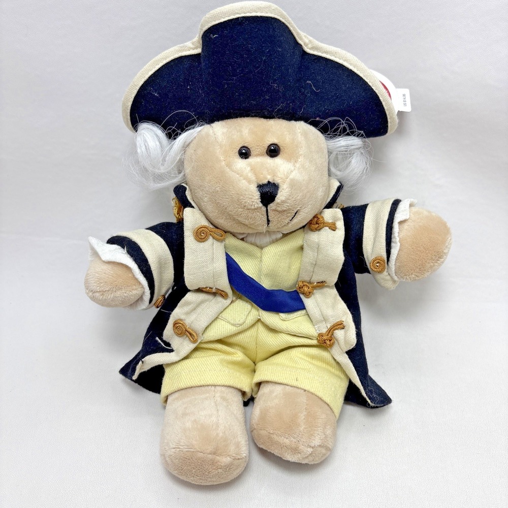 STARBUCKS Bearista Plush Bear 2005 George Washington Stuffed 00s Vintage